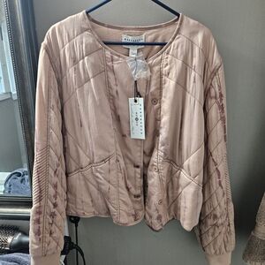 Marrakech Women's Pink Quilted Bomber Jacket